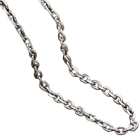 Beydodo Herren Kette Echt Silber 925 Ankerkette Kette 4 MM Breit 22 inch Hip Hop Halskette Partnerkette