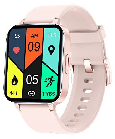 HUAKUA Smartwatch für Damen und Herren,1.69 Zoll HD-Touch Screen Fitnessuhr mit SpO2-Überwachung Pulsuhr Schlafmonitor Schrittzähler Uhr Multi Trainingsmodi für Android iOS