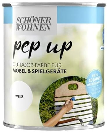 Pep up Outdoor-Farbe für Möbel & Spielgeräte 2,5 l weiss