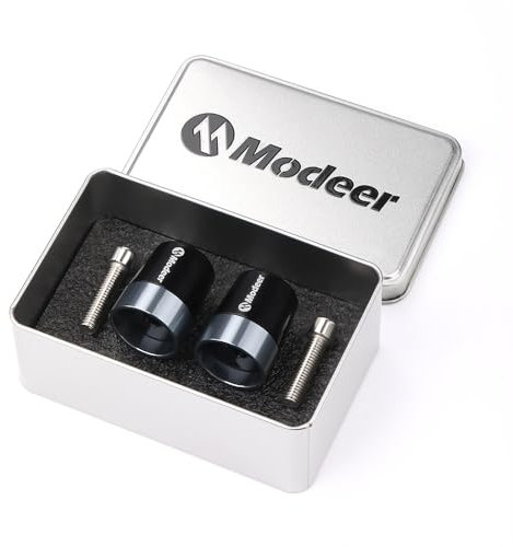 Modeer Lenkergriff Für Z250 Z300 Z400 Z650 Z750 Z800 Z900 Z1000 Motorrad CNC Aluminium Lenkerenden Plug Balance Pad Zubehör (Grau)