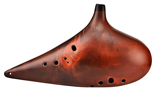 Anfänger Ocarina 11-Loch Lila Sandschlamm Geräucherte Okarina Bass G-Taste (BG) Keramik-Okarina, Die Ein Nationales Musikinstrument Spielt Ocarina Musikinstrument