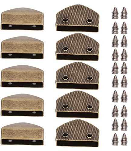 Bouchon de Fermeture éclair, Sacs, Accessoires de Queue de Fermeture éclair, Matériel de Clip Arrière en Alliage, Petit Triangle Compact, 10 Ensembles de Petites Fermetures