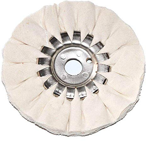 BomDog Mola per Lucidare, 5 Pollici per Lucidatura Delle Vie Aeree, Mole per Lucidatura, Cotone Bianco, 125 X 16 Mm, Disco per Lucidatura Dei Metalli, Strumento Abrasivo per Smerigliatrice da Banco