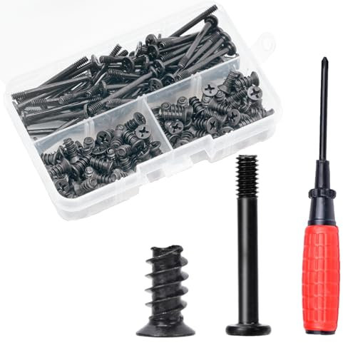 Nivithi Assortiment de 160 vis pour boîtier PC, kit de vis longues et courtes pour montage de ventilateur, 30 mm et 10 mm.