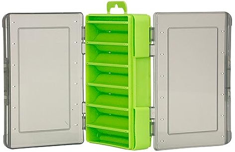 Fishing Gear Toolbox Organizer with Green Tool Boxes for Storage and Organization: Tackle Box with Compartments and Removable Dividers for Fishing Accessories and Equipment
