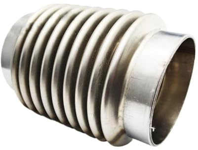 Endrohrblenden 1 STÜCKE Auto Auspuff Flexibles Rohr Auspuff Flex Anschluss Rohr Faltenbalg Universal Langlebig Edelstahl Einlass 51mm 63mm 76mm Auto Auspuffblende(Inlet 76mm)