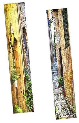 OSOLADY Landschaft Türaufkleber Selbstklebend Pvc Türtapete Fensterdeko Abziehbar Selbstklebende Türdekoration Für Schlafzimmer Wohnzimmer