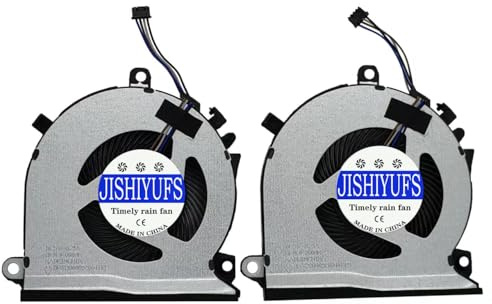 JISHIYUFS Nouveau CPU+GPU Ventilateur de Refroidissement pour HP Pavilion Gaming 15-EC 15-ec0013dx 15-ec0751ms 15-ec0054ax 15-ec0010nr 15-ec0075ax 15-ec0001ne 15-ec0001ne 16-A L77560-001 Fan