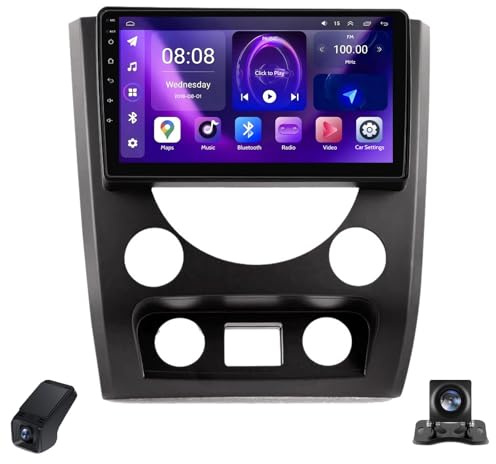 Pantalla IPS para Radio de Coche para SsangYong Rexton Y290 3 2012-2017 Android 14 9-Inch/CarPlay Inalámbrico/Android Auto/WiFi/FM/GPS/Bluetooth/SWC/Cámara de Visión Trasera/DVR ADAS(X1)