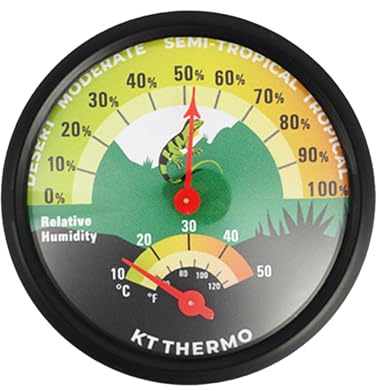Stable Reptiles Temperature & Trackings ABS Thermometers & Hygrometer Designs for Enthusiasts & Professional High Precisions Sensors for Reptiles