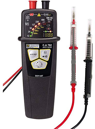 Chauvin Arnoux C.A 762 Testeur de tension avec pointes de test IP2X