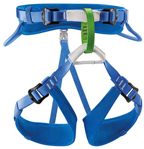 PETZL - mitwachsender Sitzgurt MACCHU - Kind, Blau, Einheitsgröße
