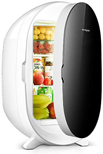 Xyanzi Mini frigoriferi Mini Frigo Ad Una Porta, Piccolo Frigorifero da 20L con Termostato Digitale + Raffreddamento Dual-Core for Dormitori O Cavi di Alimentazione for Casa e Ufficio