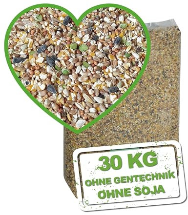 MeineHennen KÖRNER VITAL EXZELLENT Plus 30 kg. Premium Hühnerfutter und Wachtelfutter, Körnerfutter, Geflügelfutter, Hennenfutter Alleinfutter für Hühner und Wachteln
