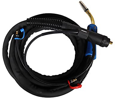 WELDINGER MIG MAG Schweißbrenner MB24 wassergekühlt 6 m lang Schnellkupplungen Eurozentralanschluss Schlauchpaket (SPM13)