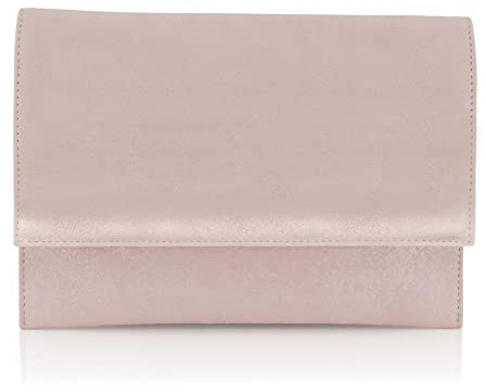 Brautbeutel Damen Tasche Creme Brauttasche Hochzeit Clutch Leder Perle Ivory Rose (Rose Glamour)