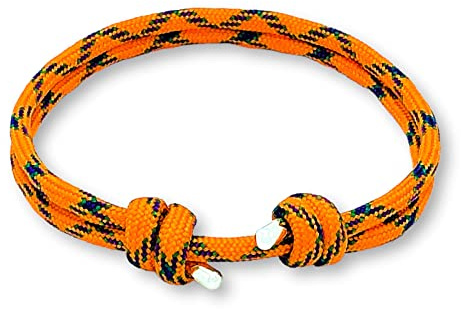arana's - Pulsera nutica mujer hombre niño niña | Color rosa roja morada negra amarilla | Adornos de Plata de Ley | Pulseras marineras hechas a mano | Brazaletes surferos cuerda paracord
