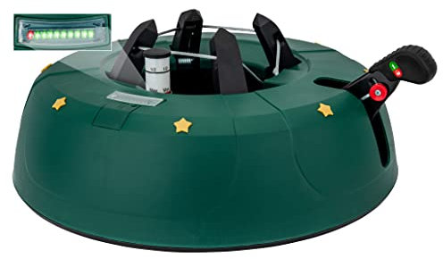 Christbaumständer Select 4, grün, mit Fusshebel-/und Einseiltechnik, patentierter LED Füllstandsanzeige, geeignet für Bäume bis max. 3,50m Höhe, Modell 2022