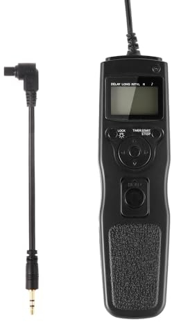 Hersmay LCD Timer Remote Shutter Release - Intervalometer for Canon EOS R5, 6D II, 5D III, 7D II, 1D X