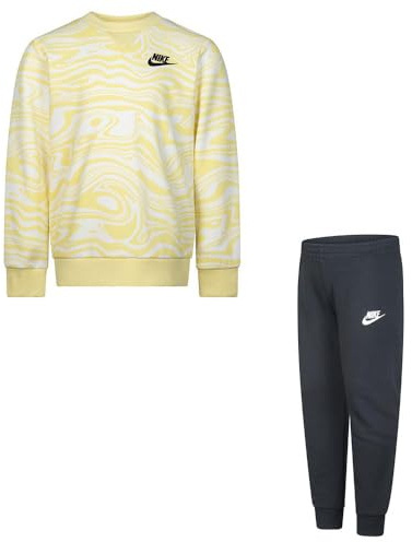 Nike -Traje Completo - Sudadera, Cuello Redondo, pantalón con Giro elástico - Logo