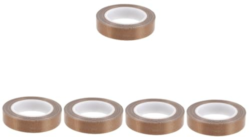 SOLUSTRE 5rollen Ptfe Dichtungsband Hochtemperaturbeständiges Und Langlebiges Klebeband Für Vakuumierer Für Lebensmittelverpackungen Und Isolierung