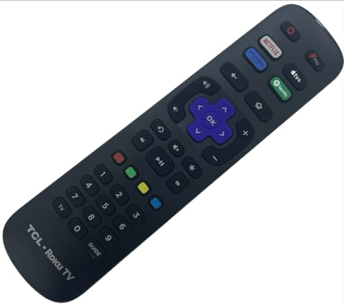 121AV Original RC-NWIR TV Remote Control for TCL Roku 65RP630K 55RP620K 32RS520K 32RS530K 40RS520K 40RS530K 43RC630K 43RP620K 43RP630K 50RC630K 55RP630K 65RC630K 65RP620K 50RP620K 50RP630K 55RC630K