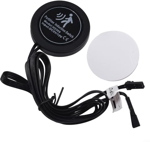 HpLive Sensor Switch, LED Dimmer 12V-24V Permeable Wooden Panel Touch Sensor Switch LED Control Light Switch 12V-24V (Hand Sweep-Touch Switch)