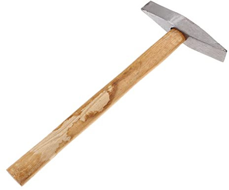 HOMSFOU Schweißhammer Mit Holzgriff Langlebiger Reparatur Und Abdeckhammer Für Innen Und Außenbereich Tragbar Für Baustellen Und Werkstätten
