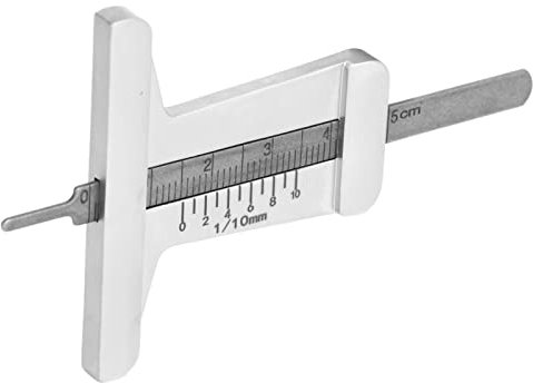 BOROCO-Medidor de Profundidad de la Banda de Rodadura del Neumático de Coche, Medidor de Medición de Hilo Antideslizante de Alta Precisión de Acero Inoxidable para Motocicleta y