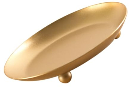 ABOOFAN Porte-Bougie en Fer Doré Délicat Plateau pour Bougie Pilier, Décoration Simple et Élégante pour Mariage ou Intérieur Chaleureux