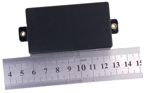 Schwarze Kunststoff Abdeckung für Humbucker Tonabnehmer, Sq St Pickup | Passend für Gitarre, Kunststoff, Schwarz, mit Deckel, für Ersatzteil und Schutzgehäuse