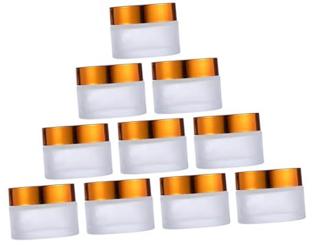 PACKOVE 10pièces De Verre Pot à Pompe Pour Cosmétiques Rechargeable Pour Maquillage Et Soins