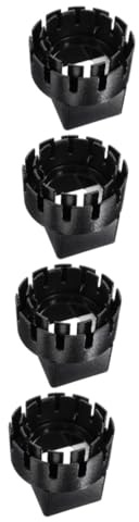 Operitacx 4 Pezzi Giunti del tubo di scarico piovere Collezionista di acqua piovana deviatore pioggia barile di raccolta della pioggia kit grondaia per capannone pvc Black