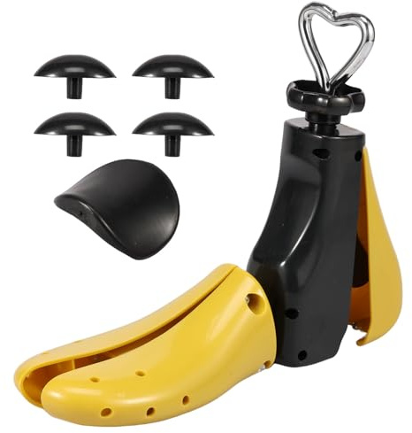 NZWBSHSSP Shoe Stretcher for Women Men Adjustable Shoe Expander Shaper General Used Boot Expander Plastic Shoes Tree Sneaker Shoes Widener for Bunions(Yellow)