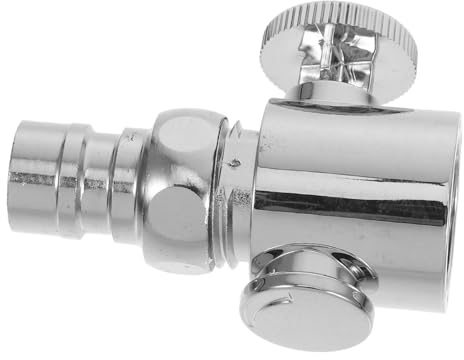 Operitacx Laundry Machine Faucet Shut Off Valve, Washing Machine Tap Valve with One-Button Water Stop Function, Plastic Leak Repair Tool for Bathroom and Sink Plumbing