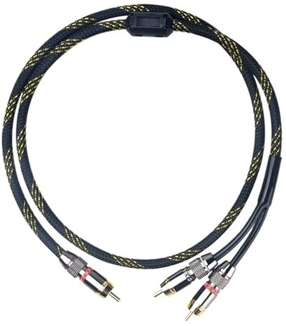 0.5m 1m 1.5m 2m 3m 5m RCA Y Adapter Cable Subwoofer Y Cable 1x Cinch to 2X Cinch Audio Cable 1 RCA to 2 RCA Cable(0.5m)