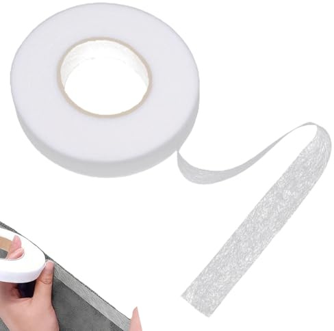 EVTHUR Saumband zum Aufbügeln, 64 Meter Klebeband zum Aufbügeln, Breite 20 mm, Bügelband Klebefixierband für Stoffe ohne Nähen