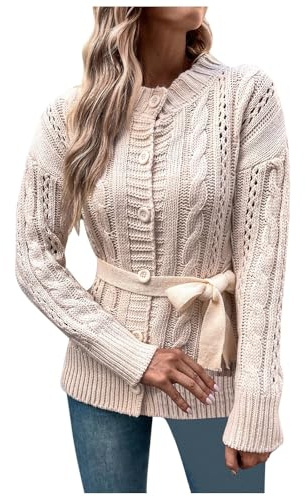 Gilet Chaud Femme Noel Grande Taille Pull Grosse Maille Cardigan Hiver Gris Manteau Officier Veste en Laine Tweed a Bouton Bouclette Velours Cotele Trench Coat De Fete Rouge Long Vert