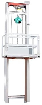 Montacargas Ascensor de carga eléctrico pequeño, plataforma elevadora con riel guía for almacén fábrica doméstico Plataforma elevadora de materiales