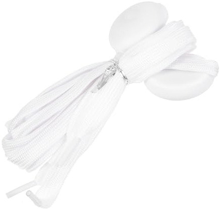 LIGHTAOTAO Cordones LED Luminosos para Zapatos Deportivos y Botas Blancos de Nylon con 3 Modos de Parpadeo y Batería Incluida Ideales para Fiesta y Deporte
