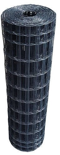 Garmix 25 Meter Gartenzaun 5 x 10 cm Anthrazit Maschendrahtzaun (120cm)