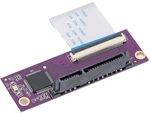 Dilwe 1 Adaptador SATA, Placa de actualización para IDE Adaptador de Red Original para Juegos, un Adaptador de Disco Duro SATA de Gran Capacidad