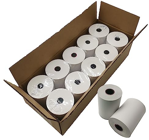 (10 Rolls) 3 1/8 x 230 Thermal Paper Rolls, BPA Free Thermal Receipt Paper Rolls, 3.125 inch Wide and 230 ft Long Per Thermal Paper Receipt Roll