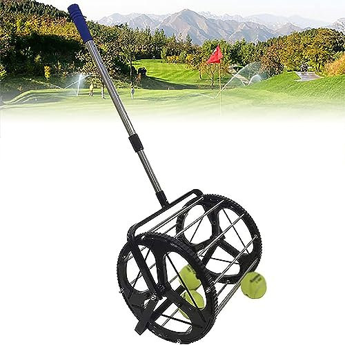 GCCSSBXF Ball Automatischer Tennisball-Retriever – Teleskop-Tennisball-Roller Hopper mit Griff – ideal für Tennisbälle-Training – Sammler kann halten