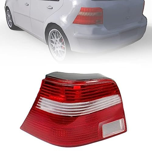BYBEST Rücklicht Heckleuchte Rückleuchte für Golf IV MK 4 1997-2007, Auto Heckklappe Rückleuchten Linke Rechte Rücklichter Gehäuse, Left- B