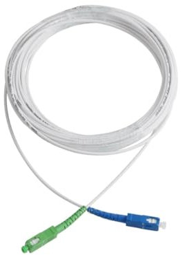 Speedoptic - Câble Fibre Optique pour Freebox de Free Pop, Ultra, Revolution, Raccordement SC/UPC vers SC/APC, Rallonge Jarretière (10 mètres)