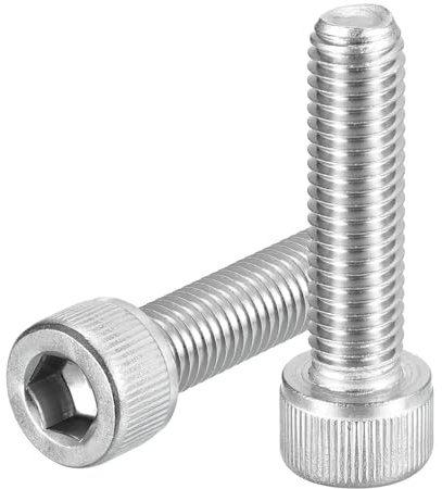 QUARKZMAN 6 Stück M10-1.5x45 Zylinderschrauben mit Innensechskant, 304 Edelstahl Innensechskantschraube für Rennrad, Mountainbike, Auto, Motorrad