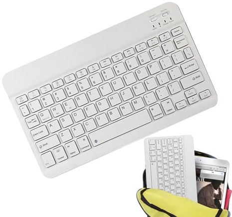Portable Wireless Keypad, Quiet Computer Keypad, Rechargeable Wireless
