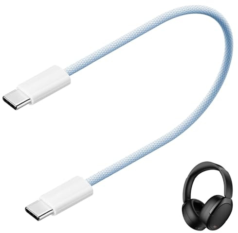Câble de chargeur USB C - Câble USB C Charge rapide | 60 W USB C Câble Chargeur Fast Charge, résistant à la déchirure Portable de 480 Mbps Spee Twine - Cordon USB C tressé en nylon professionnel pour