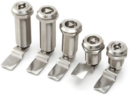 Edelstahl Längeres Dreiecksschloss MS705 Elektrisches Schrankschloss Kommunikationsschrank Verteilerkasten Industrietürschloss 1 Stück(705-30)